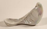 Vintage Porcellane Ceramiche Iridescent White Dove Bird Porcelain Figurine