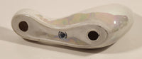 Vintage Porcellane Ceramiche Iridescent White Dove Bird Porcelain Figurine