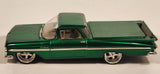 Jada Dub City 1959 Chevrolet El Camino Metallic Green 1/24 Scale Die Cast Toy Car Vehicle With Opening Doors Hood Tailgate