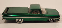 Jada Dub City 1959 Chevrolet El Camino Metallic Green 1/24 Scale Die Cast Toy Car Vehicle With Opening Doors Hood Tailgate