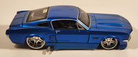 Maisto Pro Rodz 1967 Ford Mustang GT Metallic Blue 1/24 Scale Die Cast Toy Car Vehicle With Opening Doors Trunk Hood