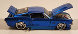 Maisto Pro Rodz 1967 Ford Mustang GT Metallic Blue 1/24 Scale Die Cast Toy Car Vehicle With Opening Doors Trunk Hood
