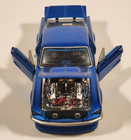 Maisto Pro Rodz 1967 Ford Mustang GT Metallic Blue 1/24 Scale Die Cast Toy Car Vehicle With Opening Doors Trunk Hood