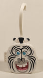 2022 McDonald's DWA DreamWorks All Stars Madagascar Marty Zebra PVC Toy Figure and Plastic Storage Case Clip On