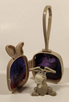 2022 McDonald's DWA DreamWorks All Stars Shrek Donkey PVC Toy Figure and Plastic Storage Case Clip On