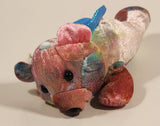 Teddy Bear with wings Rainbow Tie Dye 6 1/2" Stuffed Plush Toy