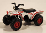 Maisto 350 Quad ATV 4 Wheeler White and Red Pullback Die Cast Toy All Terrain Vehicle