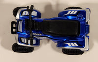 Maisto 350 Quad ATV 4 Wheeler Blue Pullback Die Cast Toy All Terrain Vehicle
