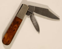 Vintage Premier 440 Stainless K12 Japan Lock Blade Two Blade Bakelite Handle Folding Pocket Knife