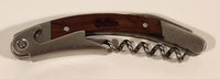 Sutton Compliments Sharon Bardsley Multi Tool Folding Pocket Knife Bottle Opener Cork Screw with Inlaid Wood