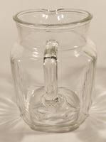 Vintage 1950s Federal Glass Star Base Pattern Water Pitcher Jug 5 1/2" Tall