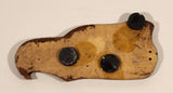 Rare Carved Wood Eagle Head with Mother of Pearl Eye Aboriginal Art Fridge Magnet
