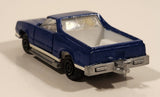 Vintage Majorette No. 296 El Camino SS Dark Blue 1/59 Scale Die Cast Toy Car Vehicle with Opening Doors