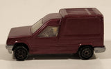 Vintage Majorette No. 233 Renault Express Painted Burgundy Purple 1: 53 Scale Die Cast Toy Car Vehicle with Opening Rear Doors