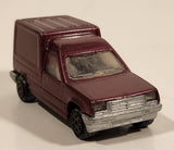 Vintage Majorette No. 233 Renault Express Painted Burgundy Purple 1: 53 Scale Die Cast Toy Car Vehicle with Opening Rear Doors