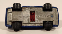 Majorette No. 257 Mazda RX7 1/56 Scale Painted Dark Blue Die Cast Toy Car Vehicle with Opening Doors