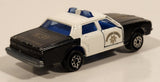 Vintage Majorette No. 240 Chevrolet Impala N31 Police Black and White 1/69 Scale Die Cast Toy Car Vehicle with Opening Doors