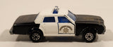 Vintage Majorette No. 240 Chevrolet Impala N31 Police Black and White 1/69 Scale Die Cast Toy Car Vehicle with Opening Doors