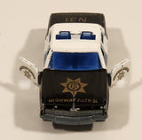 Vintage Majorette No. 240 Chevrolet Impala N31 Police Black and White 1/69 Scale Die Cast Toy Car Vehicle with Opening Doors