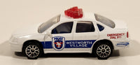 2001 Matchbox Police Chevrolet Impala Police Westworth Village White Die Cast Toy Car Vehicle