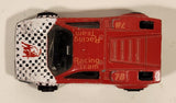 Vintage Majorette No. 237 Lamborghini Countach #78 Racing Team Red White Black Checkered 1/56 Scale Die Cast Toy Car Vehicle