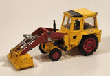 Vintage Corgi Massey Ferguson MF50B Bucket Loader Yellow Die Cast Toy Construction Equipment Vehicle