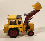 Vintage Corgi Massey Ferguson MF50B Bucket Loader Yellow Die Cast Toy Construction Equipment Vehicle
