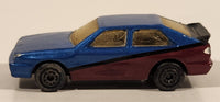 Matchbox Audi Quattro Painted Blue and Dark Red 1:58 Scale Die Cast Toy Car Vehicle