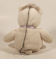 JIC (Cal) Inc. Texas White Teddy Bear 8" Stuffed Beanie Plush Toy