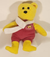 2004 McDonald's Ty Teanie Beanie Baby 'Birdie The Bear Toy' Yellow Teddy Bear 5 1/2" Stuffed Plush Toy