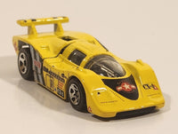 1998 Hot Wheels Flyin' Aces Sol-Aire CX-4 Yellow Die Cast Toy Car Vehicle Opening Rear Hood