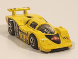 1998 Hot Wheels Flyin' Aces Sol-Aire CX-4 Yellow Die Cast Toy Car Vehicle Opening Rear Hood