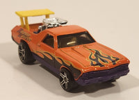 2001 Hot Wheels '68 El Camino Orange Die Cast Toy Muscle Car Vehicle