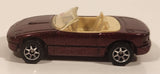 1996 Hot Wheels Auto City Mazda MX-5 Miata Convertible Metallic Dark Red Die Cast Toy Sports Car Vehicle