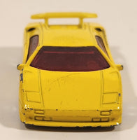 1994 Hot Wheels Lamborghini Diablo Yellow Die Cast Toy Exotic Sports Car Vehicle