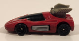 1994 McDonald's Hot Wheels Back Burner Dark Red Die Cast Toy Car Vehicle