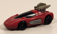1994 McDonald's Hot Wheels Back Burner Dark Red Die Cast Toy Car Vehicle
