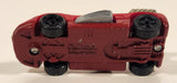 1994 McDonald's Hot Wheels Back Burner Dark Red Die Cast Toy Car Vehicle