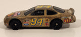 1998 McDonald's Hot Wheels NASCAR 50th Anniversary #94 Bill Elliot 8/8 Gold Die Cast Toy Race Car Vehicle