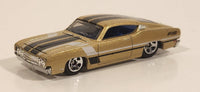 2015 Hot Wheels Multipack Exclusive '69 Ford Torino Talladega Metallic Gold Die Cast Toy Muscle Car Vehicle