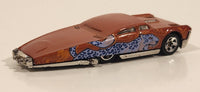 2005 Hot Wheels Wild Cats Slikt Back Orange Die Cast Toy Car Vehicle