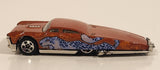 2005 Hot Wheels Wild Cats Slikt Back Orange Die Cast Toy Car Vehicle