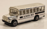 1995 Hot Wheels Silver School Bus Chrome Die Cast Toy Car Vehicle