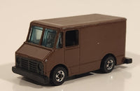 1976 Hot Wheels Letter Getter Mail Truck Painted Brown Die Cast Toy Car Delivery Vehicle