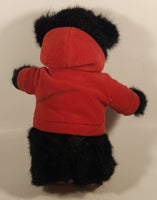 Black Teddy Bear with Red Canada Mackenzie Sweater 10" Stuffed Plush Toy