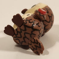 TY Mini Boos Sammy The Brown Owl 2 1/8" Plastic Toy Figure