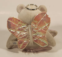 Standen House Limited White and Pink Teddy Bear with Halo and Angel Wings 8" Stuffed Beanie Plush Toy