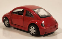 1998 New Ray Speedy Power Volkswagen New Beetle Red 1/32 Scale Pull Back Die Cast Toy Car Vehicle with Opening Doors
