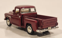 Sunnyside Superior SS 5602 1955 Chevy Stepside Pickup Truck Metallic Dark Red 1/36 Scale Die Cast Toy Car Vehicle with Opening Doors and Tailgate
