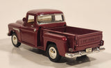Sunnyside Superior SS 5602 1955 Chevy Stepside Pickup Truck Metallic Dark Red 1/36 Scale Die Cast Toy Car Vehicle with Opening Doors and Tailgate